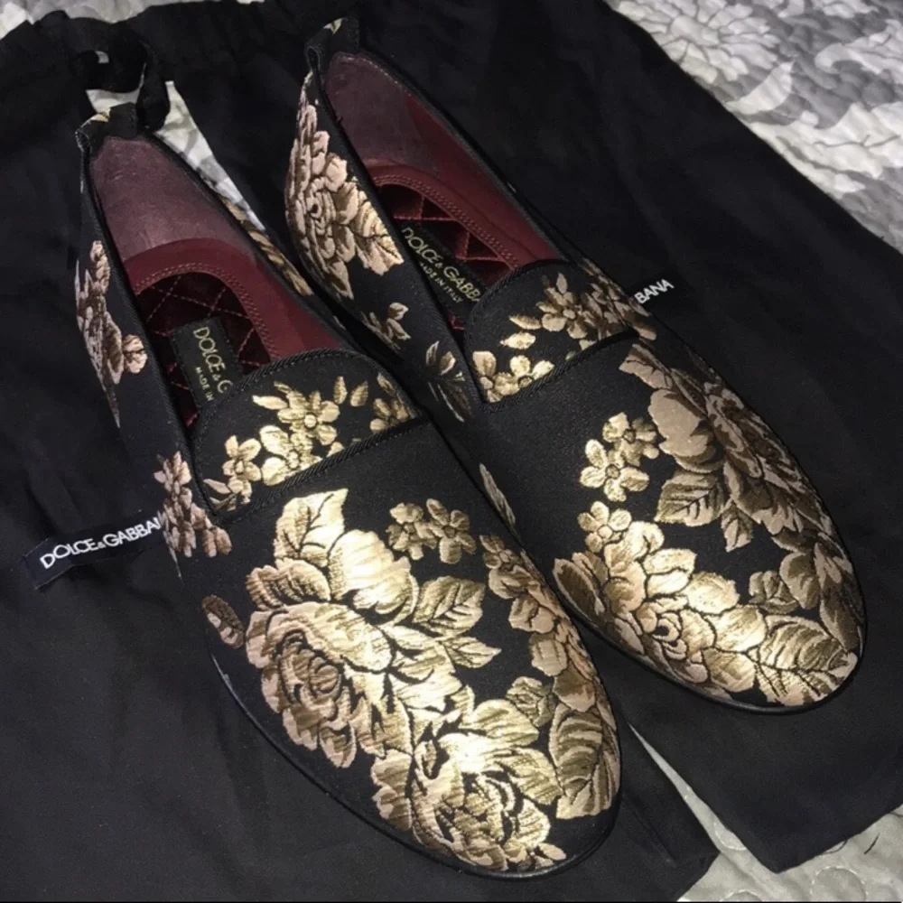 Dolce&Gabbana Authentic Embroidered Slip On Dress Shoes - Picture 9 of 14